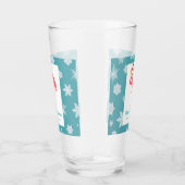 Vakkerfeest Flamingo Snowflake Holiday Glas (Rechts)