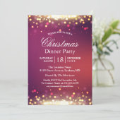 Vakkerfeestdag Glitter Gold Bokeh Lights Kaart (Staand voorkant)