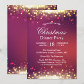 Vakkerfeestdag Glitter Gold Bokeh Lights Kaart (Voorkant / Achterkant)