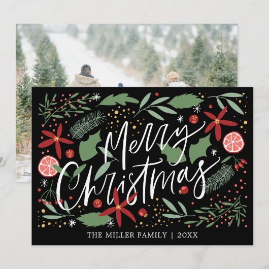 Vakkerfeestdag met feestdag feestdagenkaart (Voorkant / Achterkant)