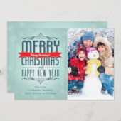 Vakkerfeestdag met feestdag met feestdag feestdagenkaart (Voorkant / Achterkant)