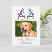 Vakkerfeestdag met feestdag met feestdag in Antler Feestdagenkaart (Staand voorkant)