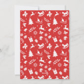 Vakkerfeestdag met feestdag met feestdag in Antler Feestdagenkaart (Achterkant)