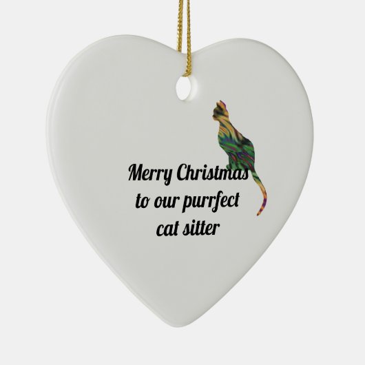 Vakkerfeestdag met feestdag met feestdag keramisch ornament (Rechts)