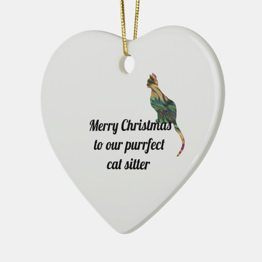 Vakkerfeestdag met feestdag met feestdag keramisch ornament (Links)