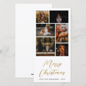 Vakkerfeestdag met feestdag met kerstcadeautjes feestdagenkaart (Voorkant / Achterkant)