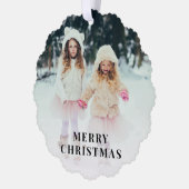 Vakkerfeestdag met feestdag ornament kaart (Links)