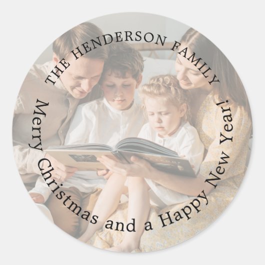 Vakkerfeestdag met feestdag ronde sticker (Voorkant)