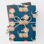 Vakkerfeestdag met kerstavond inpakpapier vel (In situ)