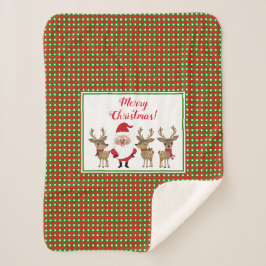 Vakkerfeestdag met kerstcadeautje sherpa deken