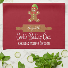 Vakkerfeestdag Typografie Gingerbrood bakken Theedoek