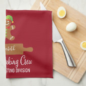 Vakkerfeestdag Typografie Gingerbrood bakken Theedoek (Quarter Fold)