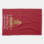 Vakkerfeestdag Typografie Gingerbrood bakken Theedoek (Horizontaal)