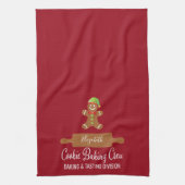 Vakkerfeestdag Typografie Gingerbrood bakken Theedoek (Verticaal)