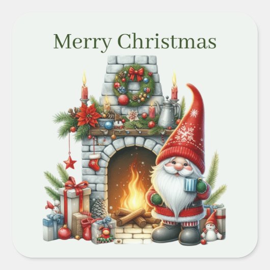 Vakkerfeestdag Vierkante Sticker (Voorkant)