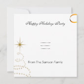 Vakkerfeestfeest Colorful Glitter Kaart (Achterkant)