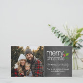 Vakkerkerkerbord voor feestdagen — Merry-kerstkaar Feestdagenkaart (Staand voorkant)