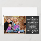 Vakkerkerkerbord voor feestdagen — Merry-kerstkaar Feestdagenkaart (Voorkant / Achterkant)