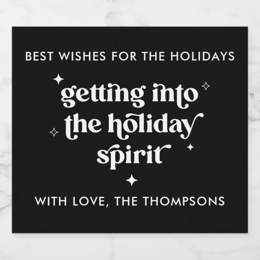 Vakkerkerkerfeestdag Likeurfles Etiket (Enkel label)