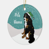 Vakkerkerstfeest Bernese Mountain Dog Ceramic Orn Keramisch Ornament (Links)