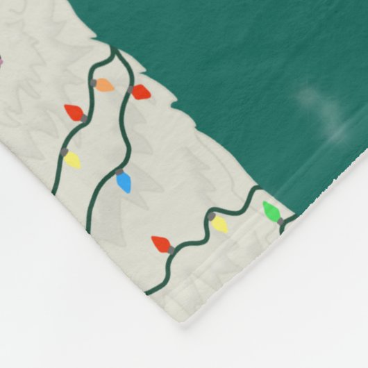 Vakkerkerstfeest Grote Pyreneeën Fleece Deken (Hoek)