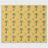 Vakkerkersthond met kerstmis en kerstmis met kerst cadeaupapier (Vlak)