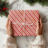 Vakkerkerstsnoeprietstripes Cadeaupapier