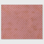 Vakkerkerstsnoeprietstripes Cadeaupapier (Vlak)