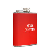 Vakkerrode kerstbal heupfles (Rechts)