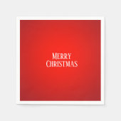 Vakkerrode kerstbal servet (Voorkant)