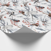 Vakkerwinter: Vogelspoelpapier Cadeaupapier (Hoek)