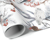 Vakkerwinter: Vogelspoelpapier Cadeaupapier (Rol Hoek)