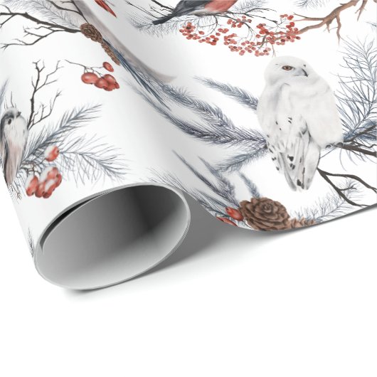 Vakkerwinter: Vogelspoelpapier Cadeaupapier (Rol Hoek)