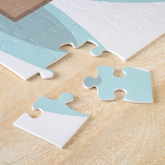 Vakkist met kerstversiering en kersthoed legpuzzel (Zijkant)