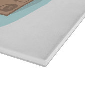 Vakkist met kerstversiering en kersthoed snijplank (Hoek)