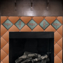 Vakman Dragonfly Tegel, Groen en Koper Tegeltje