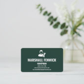 Vakman Forest Green Copper Visitekaartje (Staand voorkant)