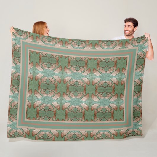 Vakman Gingko deken met rand (In situ)