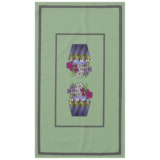 Vakman Lily Vaas 60" x 104" Tafelkleed (Voorkant)