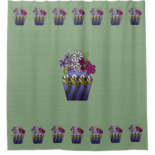 Vakman Lily Vase Douchegordijn (Voorkant)