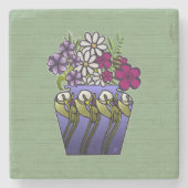 Vakman Lily Vase Marmer Stenen Onderzetter (Voorkant)