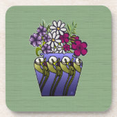 Vakman Lily Vase Set van 6 Bier Onderzetter (Voorkant)