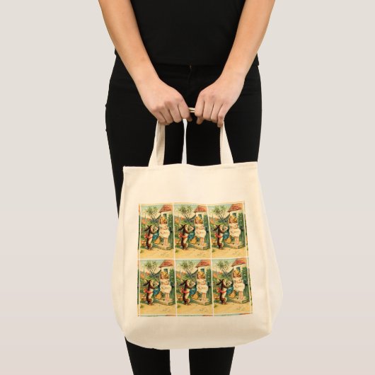Vakmeisje en  paasbunny-Tas Tote Bag (Voorkant (product))