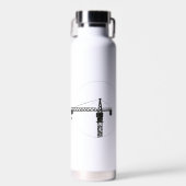 Vakuumisolierte Trinkflasche mit Kran-Grafik Waterfles (Voorkant)