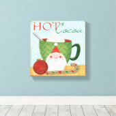 Vakvoetbal met Mint Cocoa Canvas Afdruk (Insitu (Houten vloer))