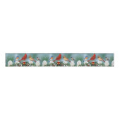 Vakvogels en kerstgarland grosgrain lint (Voorkant)