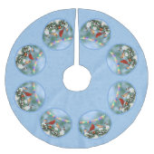 Vakvogels en kerstgarland kerstboom rok (Voorkant)