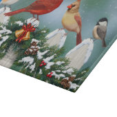 Vakvogels en kerstgarland snijplank (Hoek)