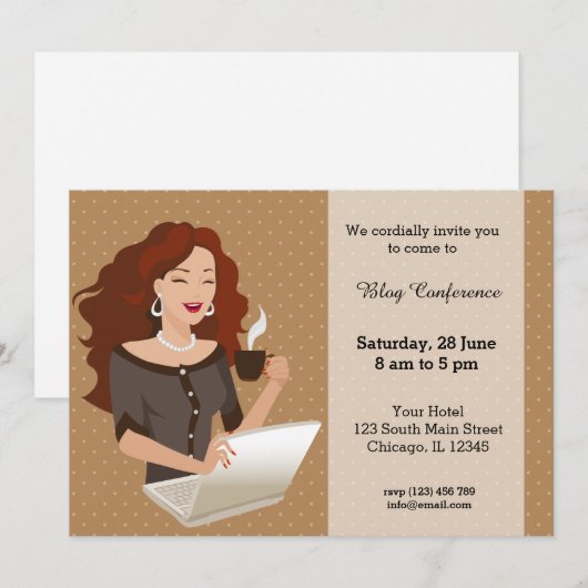 Vakvrouw Kaart (Voorkant / Achterkant)