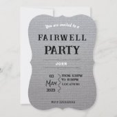 Vakwelsuitnodiging Kaart (Voorkant)